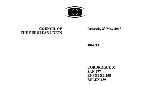 Council of the European Union (2013a), EU Action Plan on Drugs 2013–2016