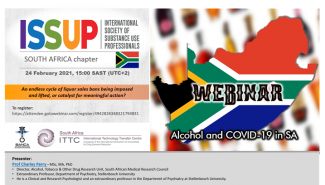 Prof. Charles Parry of the South African Medical Research Council presenting for ISSUP South Africa