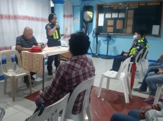 Photo by: Enrico M. Caja Police and community leaders plays a significant role in addressing drug abuse.