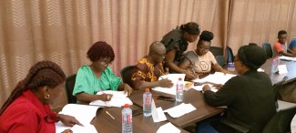 Participants during group exercise