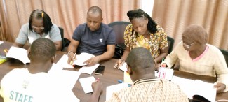 Participants during group exercise