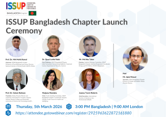 ISSUP Bangladesh Webinar flyer