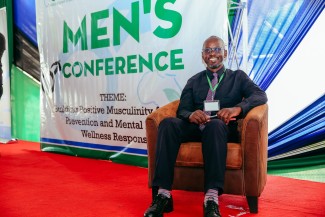 Sammy Ombisa Attending the GBV conference for men by UWEPA at Kenya School Of Government