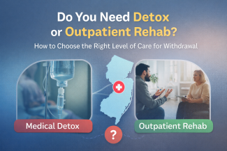 Comparison of medical detox vs outpatient rehab in New Jersey showing how to choose the right level of care for withdrawal