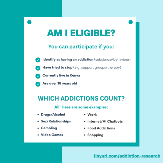 Poster clarifying eligibility criteria