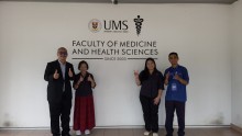 With the Dean of the Faculty of Medicine & Health Sciences