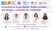 ISSUP CICAD Youth Webinar- Spanish flyer