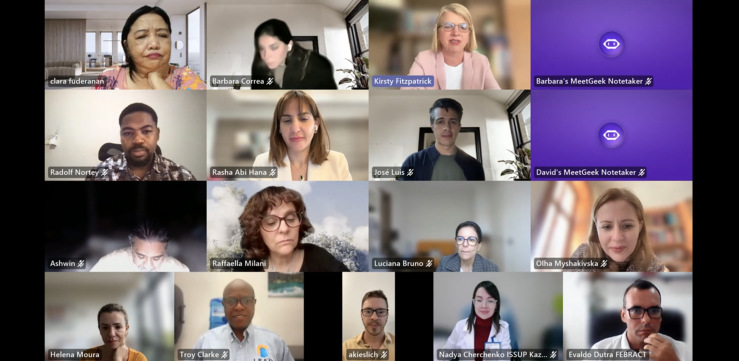 A photo from the online INEP session in English. 